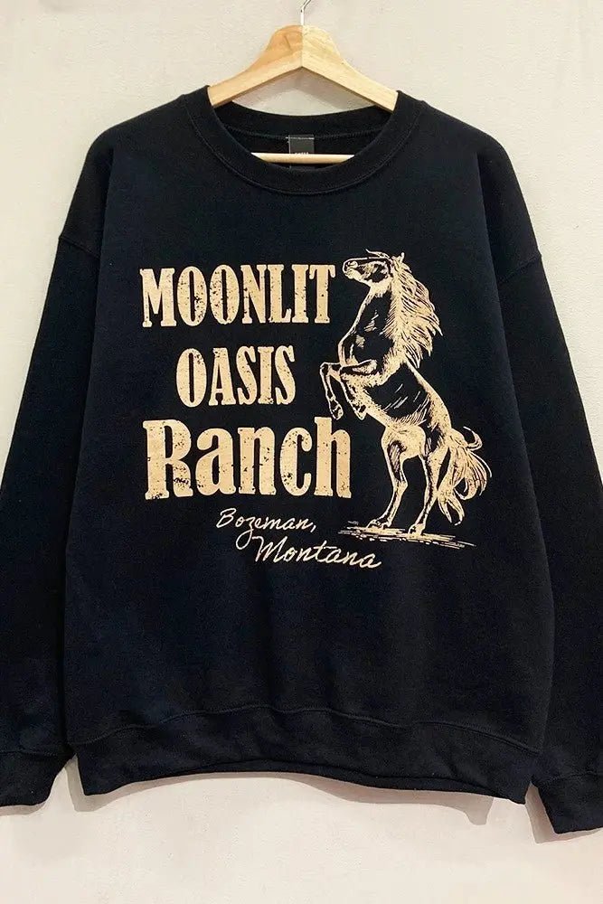 Moonlit Oasis Ranch Sweatshirt - Golden Hour BoutiquePullover