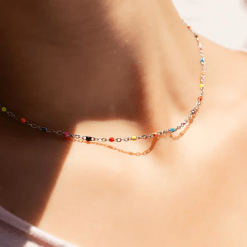 Multi Confetti Necklace - Golden Hour BoutiqueNecklaces
