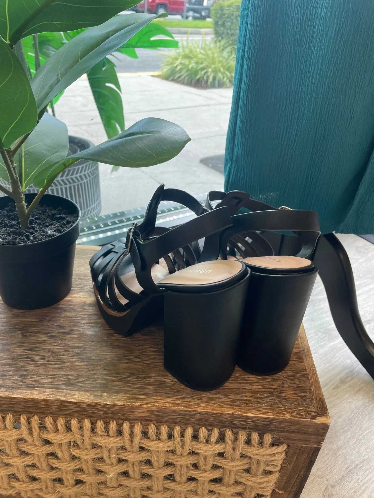 Next Step Strap Chunky Heels - Golden Hour BoutiqueHeels