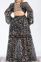 No Plans Leopard Cut Out Maxi Dress - Golden Hour Boutiquemaxi dresses