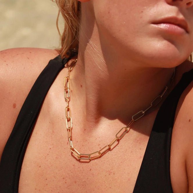Paperclip Chain Necklace - Golden Hour Boutique