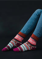 Pattern Crew Socks - Golden Hour Boutique