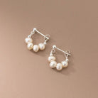 Pearl Hoop Earrings - Golden Hour BoutiqueEarrings