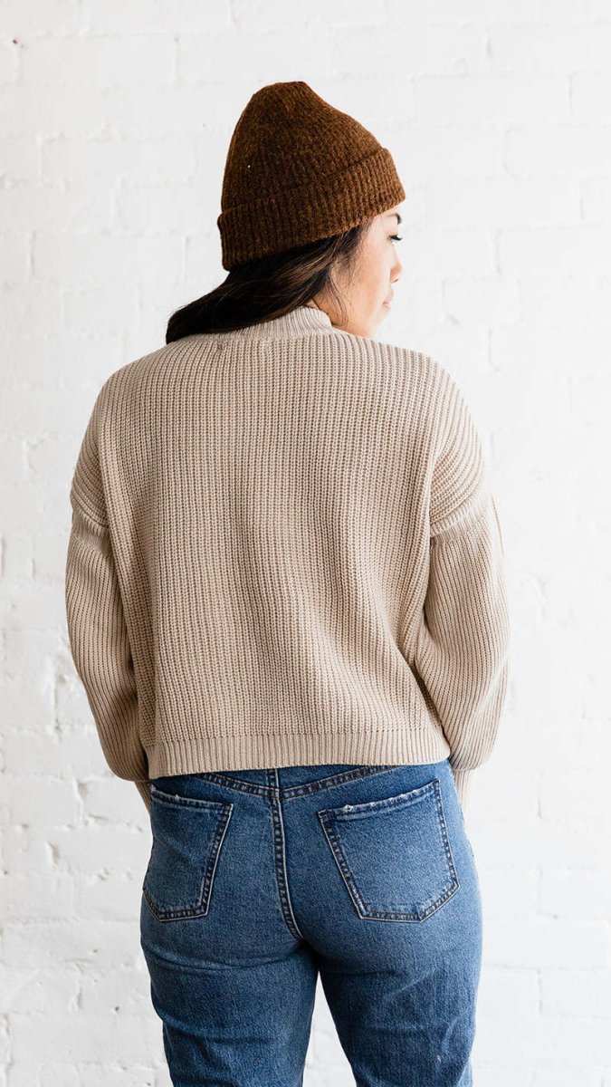 Quiet Confidence Mock Neck Sweater - Golden Hour BoutiqueSweater