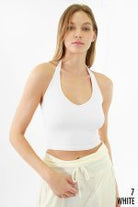 Ribbed Daydream Halter Top - Golden Hour BoutiqueCrop Tops