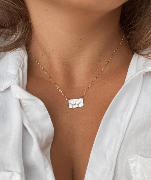 Rising Sun Bar Necklace - Golden Hour BoutiqueNecklaces