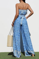 Seaside Petals Strapless Top - Golden Hour BoutiqueCrop Tops