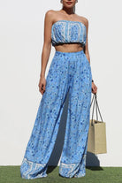 Seaside Petals Strapless Top - Golden Hour BoutiqueCrop Tops