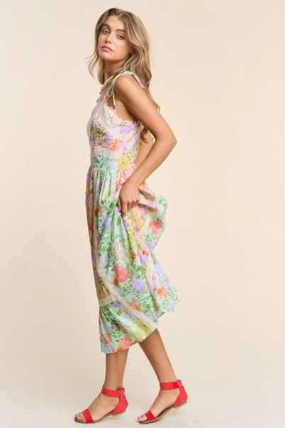 Secret Garden Midi Dress - Golden Hour BoutiqueMidi Dresses