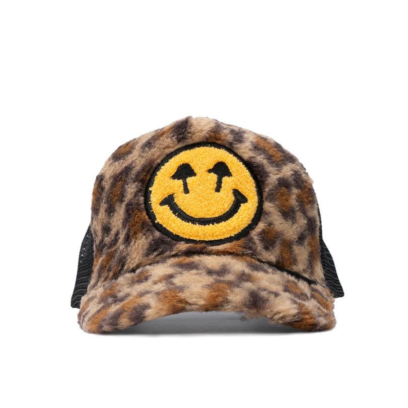 Sherpa Leopard Trucker Snapback Hat - Golden Hour BoutiqueTrucker Hat