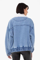 Sherpa Relaxed Denim Jacket - Golden Hour BoutiqueJackets