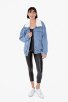 Sherpa Relaxed Denim Jacket - Golden Hour BoutiqueJackets