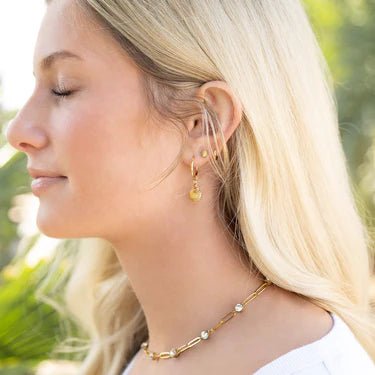 Shoreline Shell Huggie Earrings - Golden Hour BoutiqueEarrings