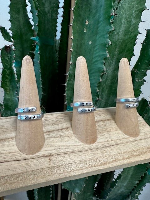 Silver Two Up Ring - Golden Hour BoutiqueRings