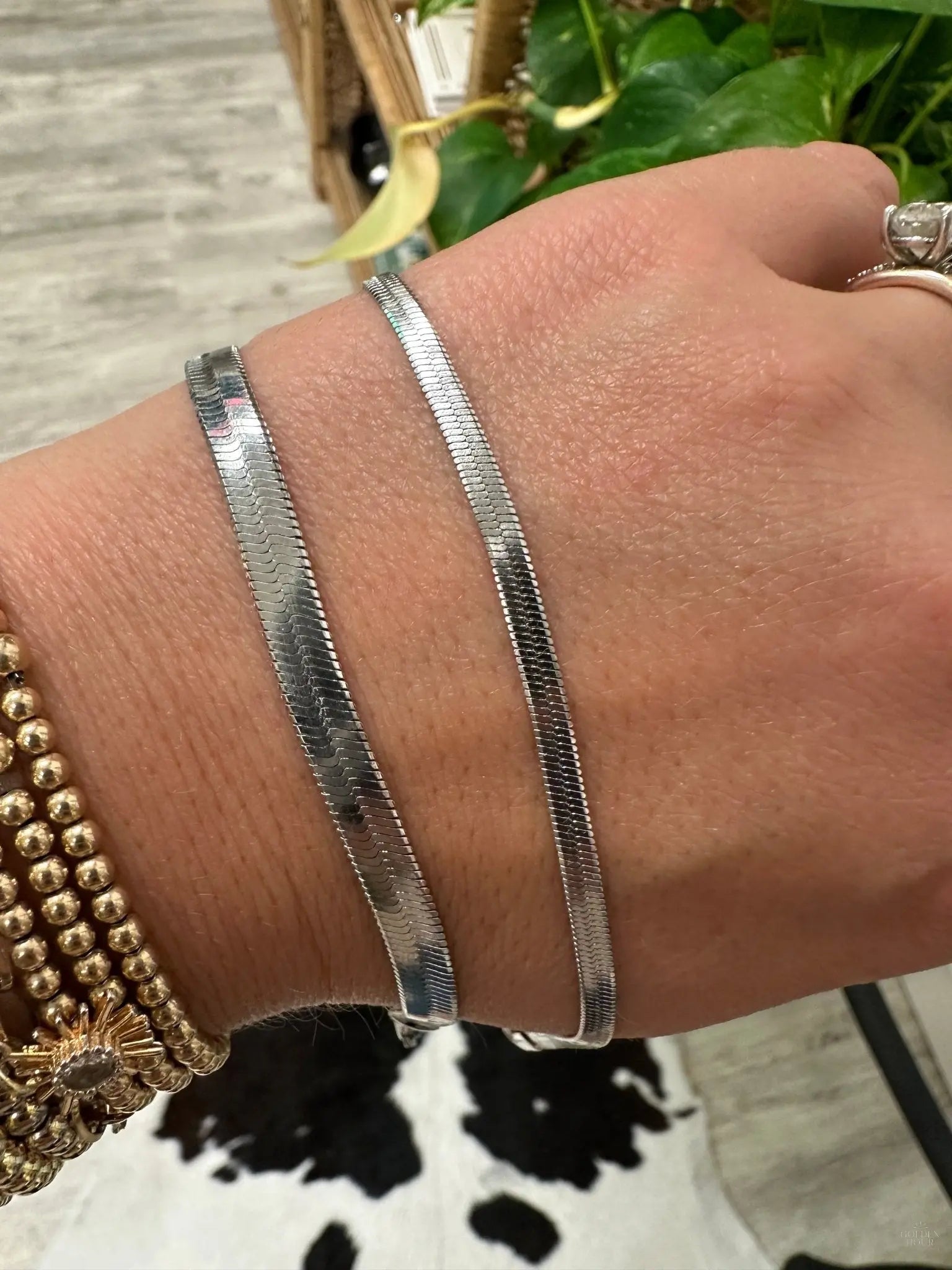 Simplicity Herringbone Bracelet - Golden Hour BoutiqueBracelets