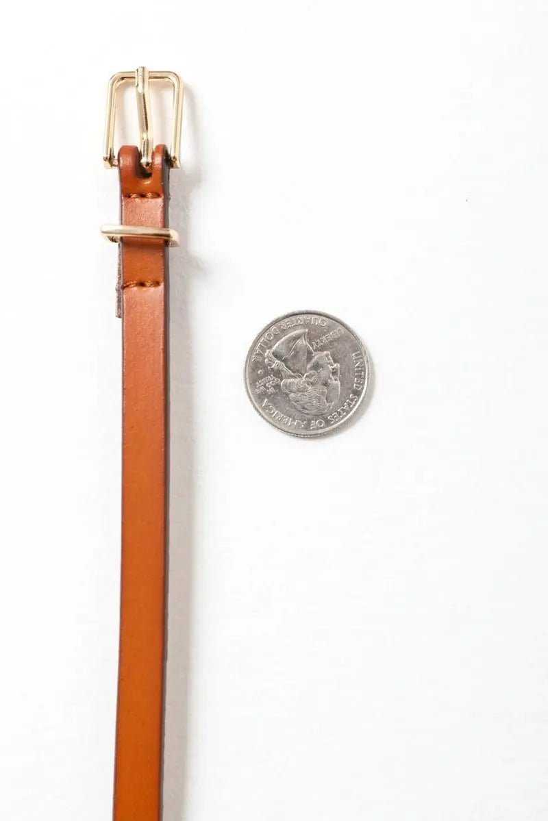 Skinny Leather Cinch Belt - Golden Hour BoutiqueBelts