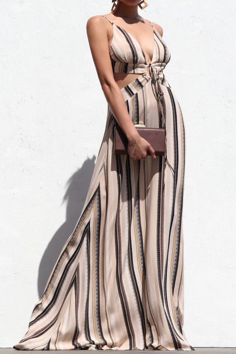 Soft Summer Stripe Maxi Dress - Golden Hour Boutiquemaxi dresses