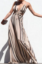 Soft Summer Stripe Maxi Dress - Golden Hour Boutiquemaxi dresses