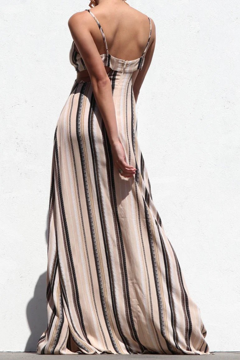 Soft Summer Stripe Maxi Dress - Golden Hour Boutiquemaxi dresses