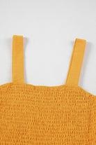 Solid Smocked Sleeveless Pocketed Romper - Golden Hour Boutique