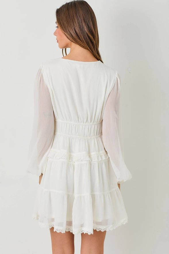 Southern Love Long Sleeve Mini Dress - Golden Hour BoutiqueMini Dresses