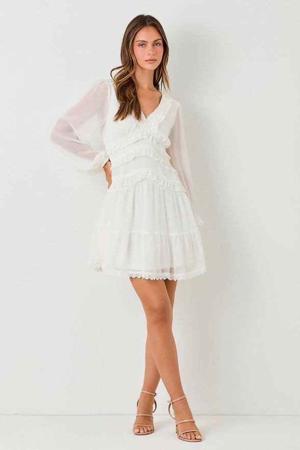 Southern Love Long Sleeve Mini Dress - Golden Hour BoutiqueMini Dresses