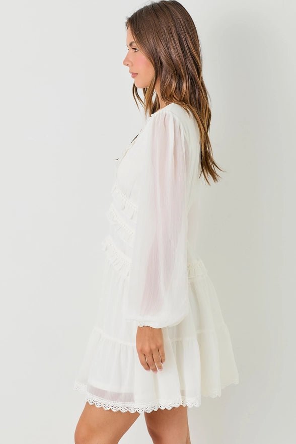 Southern Love Long Sleeve Mini Dress - Golden Hour BoutiqueMini Dresses