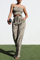 Spotted & Stunning Smocked Top - Golden Hour BoutiqueCrop Tops