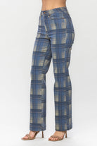 Sunday Stroll Plaid Jeans - Golden Hour BoutiqueJeans
