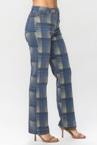 Sunday Stroll Plaid Jeans - Golden Hour BoutiqueJeans