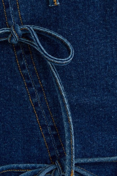 Tied Up in Denim Mini Dress - Golden Hour BoutiqueMini Dresses