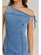 Twist of Denim Dress - Golden Hour BoutiqueMini Dresses