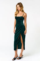 Velvet Vixen Wrap Midi Dress - Golden Hour BoutiqueMidi Dresses