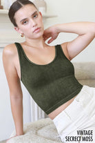 Vintage Reversible Crop Tank - Golden Hour BoutiqueTank Tops
