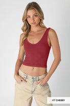 Vintage Reversible Crop Tank - Golden Hour BoutiqueTank Tops