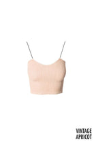 Vintage Ribbed Crop Tank - Golden Hour BoutiqueBralettes
