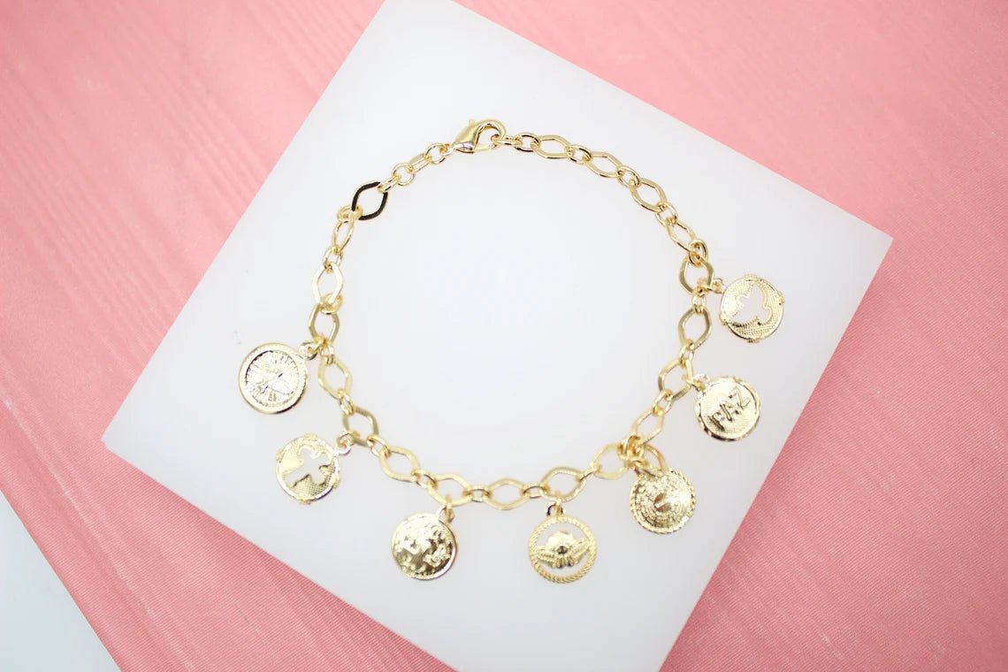 Virgin Mary Charm Bracelet - Golden Hour Boutique