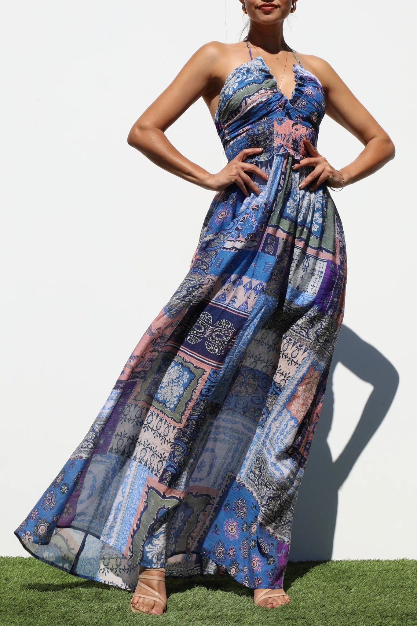Wanderlust Patchwork Maxi - Golden Hour Boutiquemaxi dresses