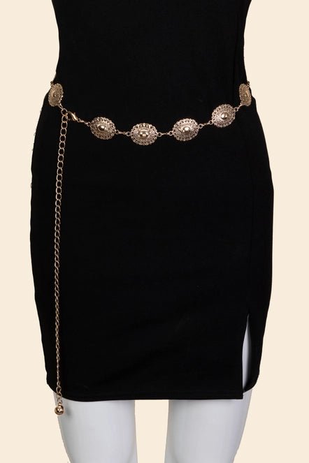 Western Ornate Chain Belt - Golden Hour Boutique