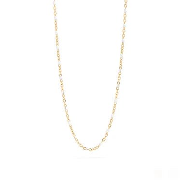 White Confetti Necklace - Golden Hour BoutiqueNecklaces