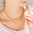 White Confetti Necklace - Golden Hour BoutiqueNecklaces