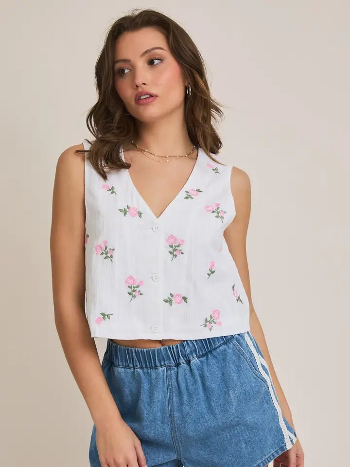 Wild Rose Vest - Golden Hour BoutiqueVests