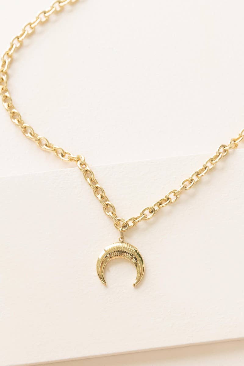 Wild West Double Horn Necklace - Golden Hour Boutique