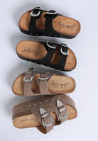 Zaphod Faux Leather Flatform Slip Ons - Golden Hour Boutique