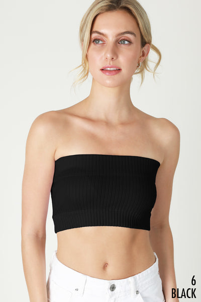 Lazy Afternoon Ribbed Bandeau