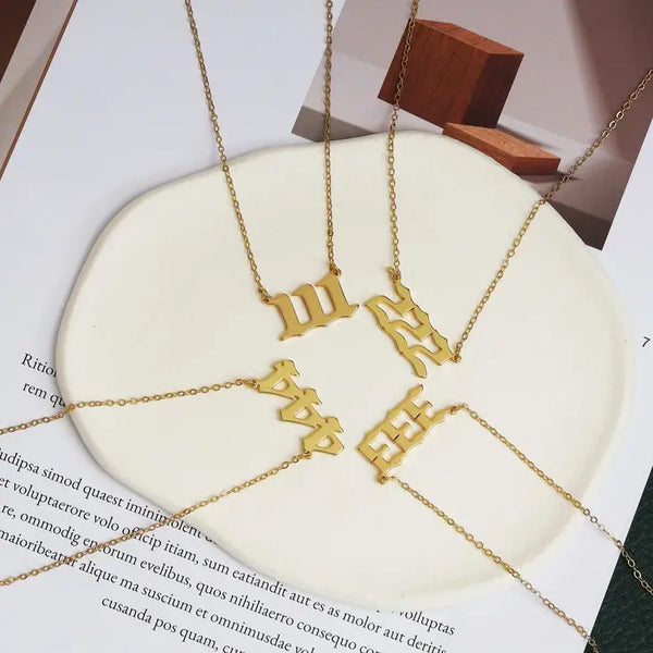 Bold Angel Number Necklace