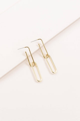 Gold Chain Link Earrings