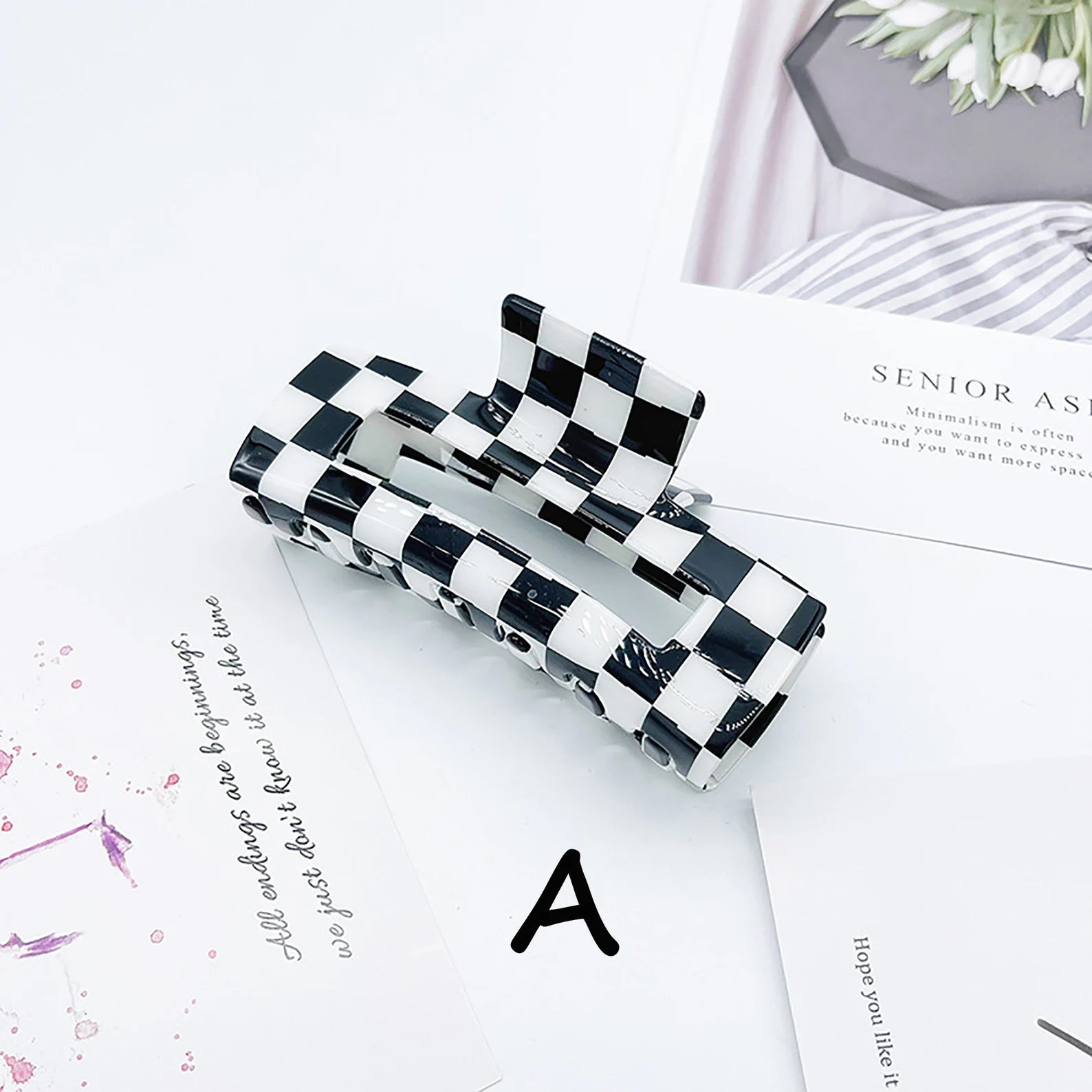 Trendy Rectangle Claw Clips