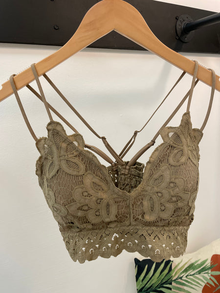 Lace Crochet Bralette [multiple colors]