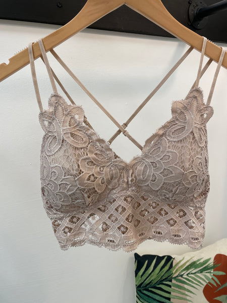 Lace Crochet Bralette [multiple colors]